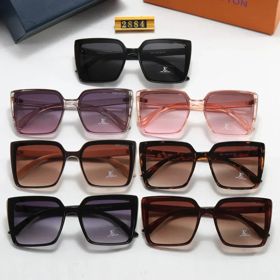 7 colors simple four-leaf stitching legs polarized sunglasses