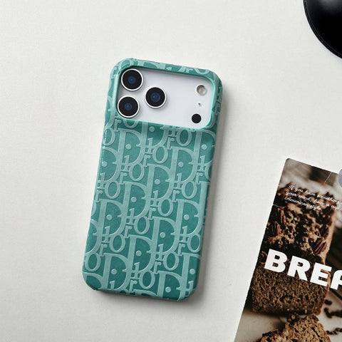 Lux Leather Dior Phone Case For iPhone 17 / 16 / 15 / 14