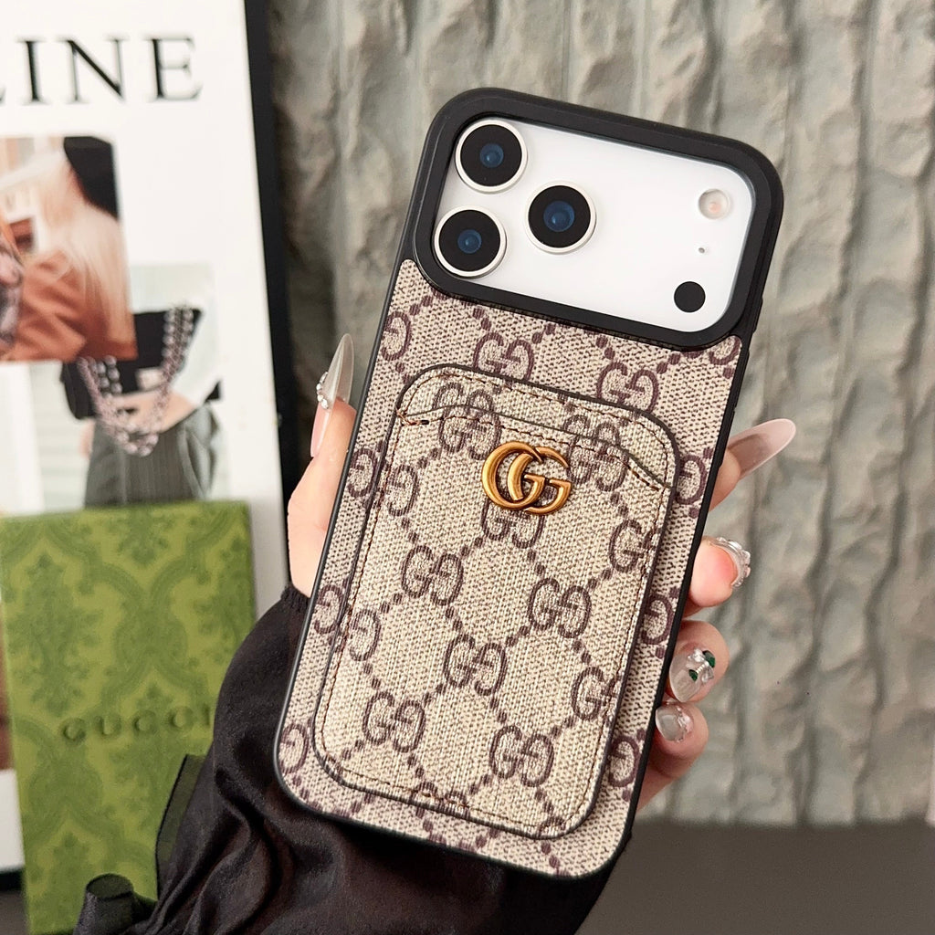 Luxury Magnetic Card holder Case for iPhone 12-17 Series