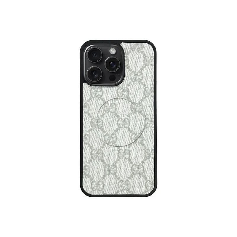 Designer Monogram MagSafe Case for iPhone 12-17 Series