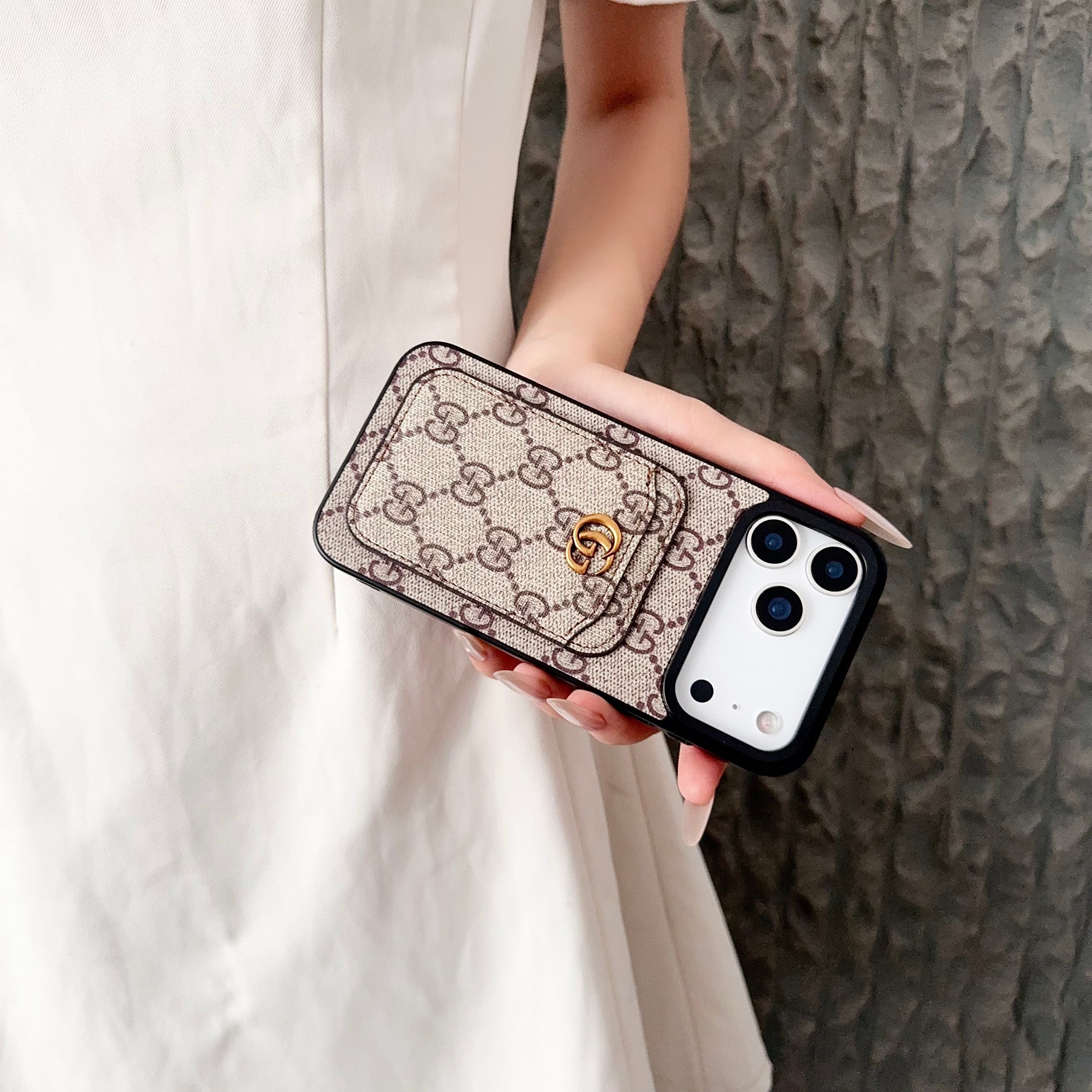 Luxury Magnetic Card holder Case for iPhone 12-17 Series