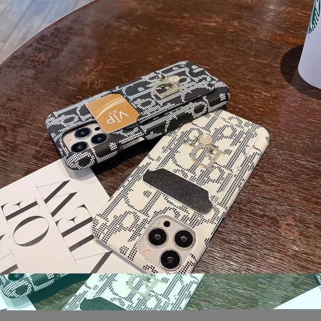 Fashion Lady Case with Card Holder for iPhone