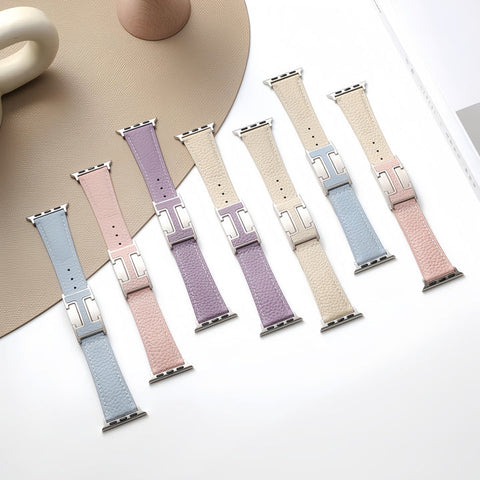 Fashion H Leather Strap