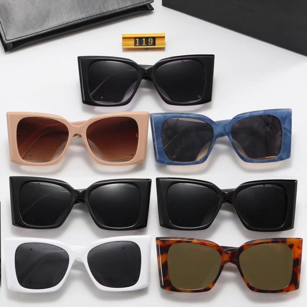 7 colors fashion big frame sunglasses