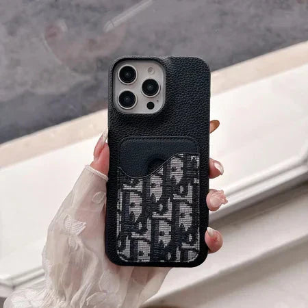Dior Luxury iPhone Case Card Slot