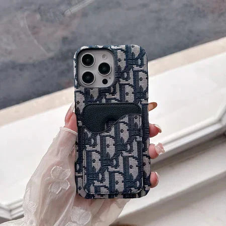 Dior Luxury iPhone Case Card Slot