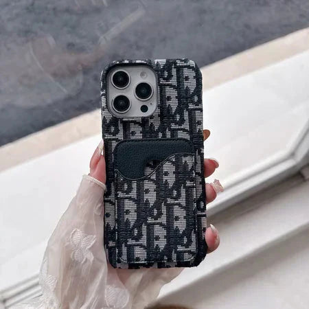 Dior Luxury iPhone Case Card Slot