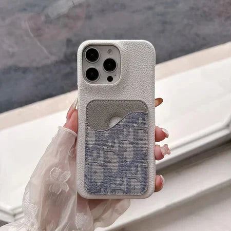Dior Luxury iPhone Case Card Slot