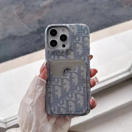 Dior Luxury iPhone Case Card Slot