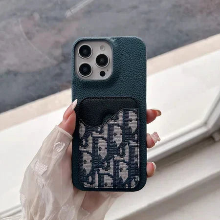 Dior Luxury iPhone Case Card Slot