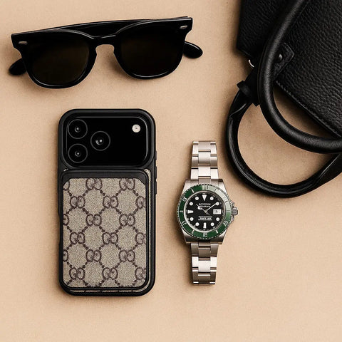 Luxe Louis Vuitton Leather Case For iPhone 12-17