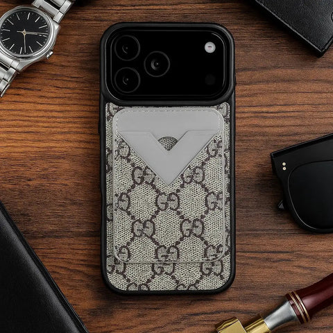 Luxe Louis Vuitton Leather Case For iPhone 12-17