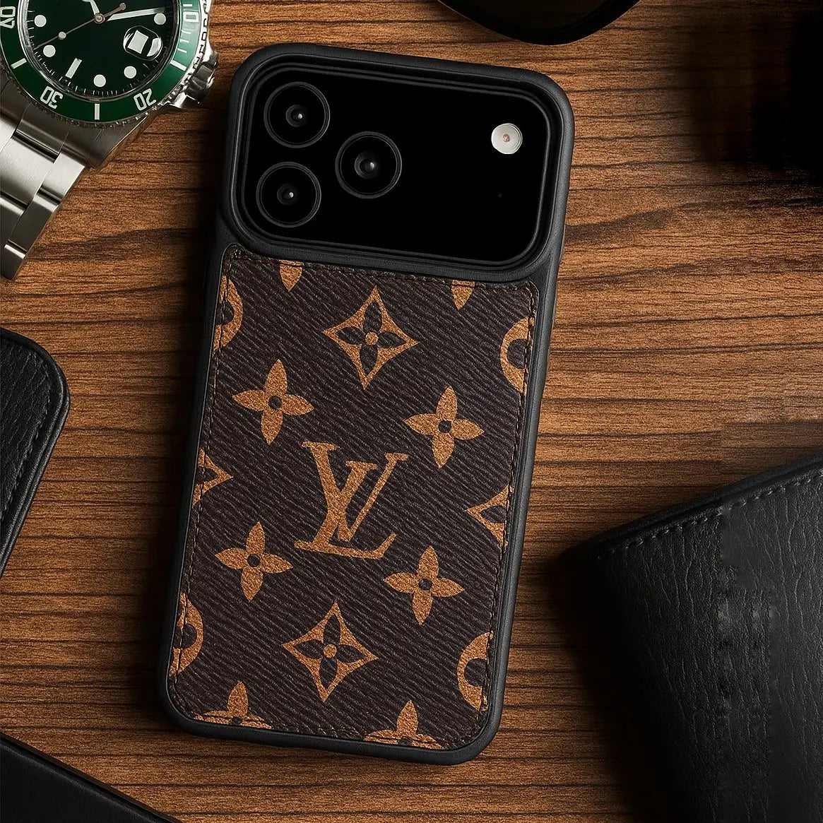 Luxe Louis Vuitton Leather Case For iPhone 12-17