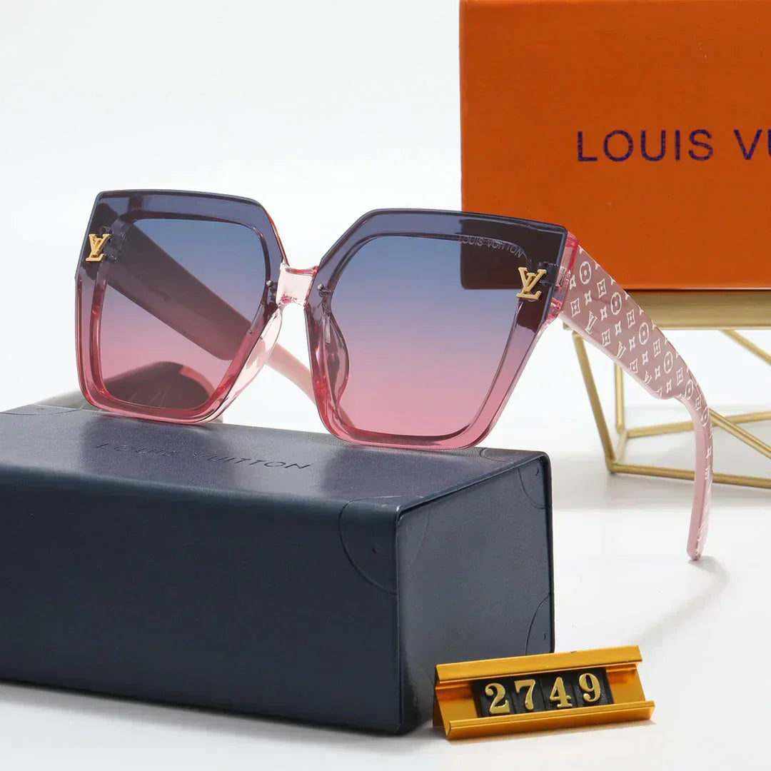 6 Colors Fashion Four Leaf Clover Print Leg Polarized Sunglasses
