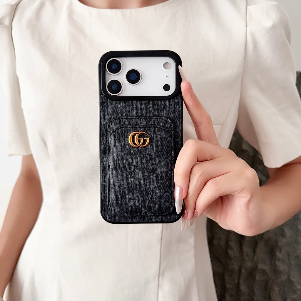 Luxury Magnetic Card holder Case for iPhone 12-17 Series