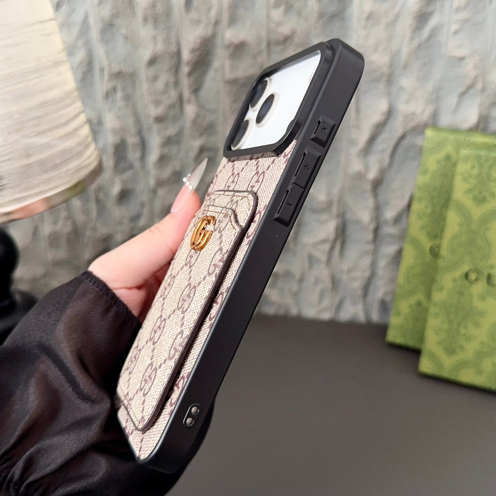 Luxury Magnetic Card holder Case for iPhone 12-17 Series