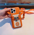 Hermes Luxury Leather Phone Case For iPhone 1