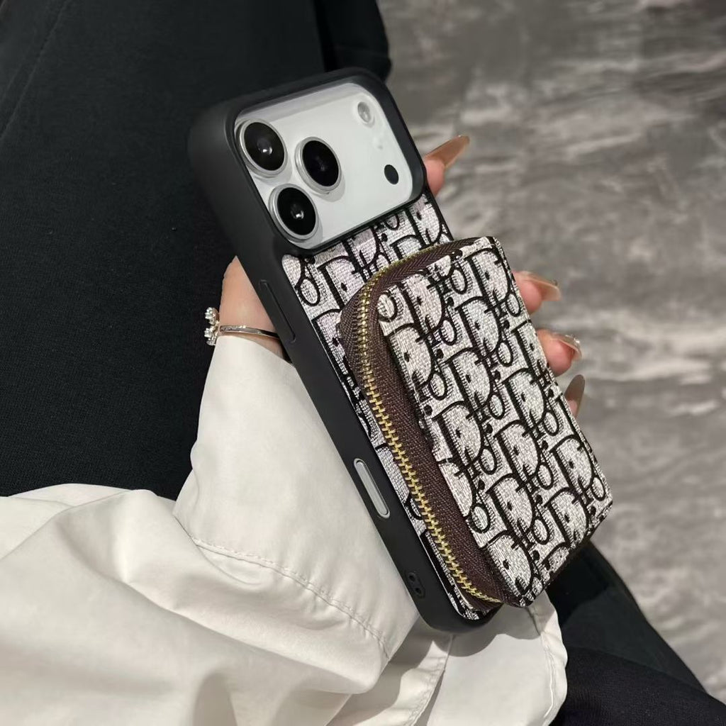 Dior Luxury iPhone Case Card Slot For iPhone 17 / 16 / 15 / 14