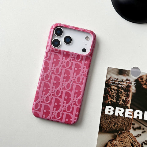 Lux Leather Dior Phone Case For iPhone 17 / 16 / 15 / 14