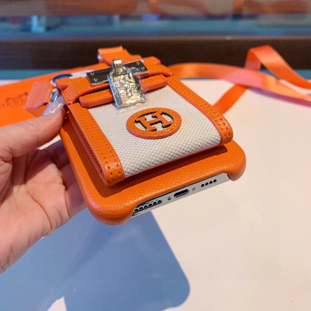 Hermes Luxury Leather Phone Case For iPhone 1