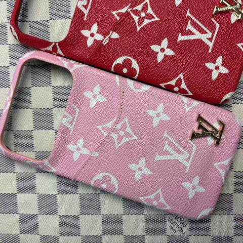 Leather Case with Card Holder For iPhone 17 / 16 / 15 / 14