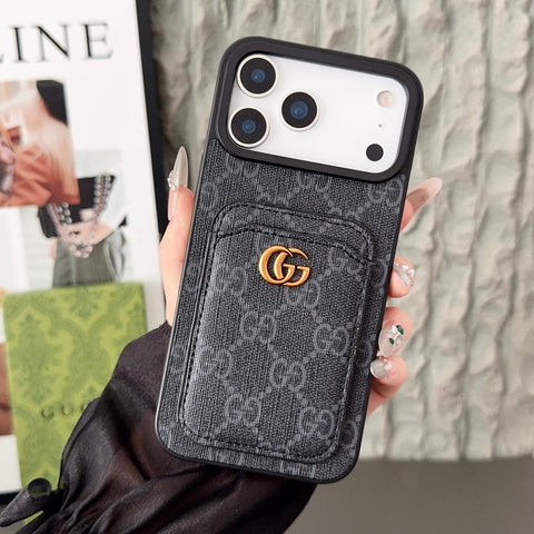 Luxury Magnetic Card holder Case for iPhone 12-17 Series