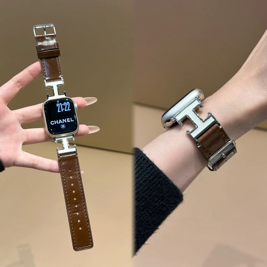 Luxury Hermes Calf Leather Strap