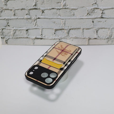 Luxury Card Holder Phone Case For iPhone 12-17