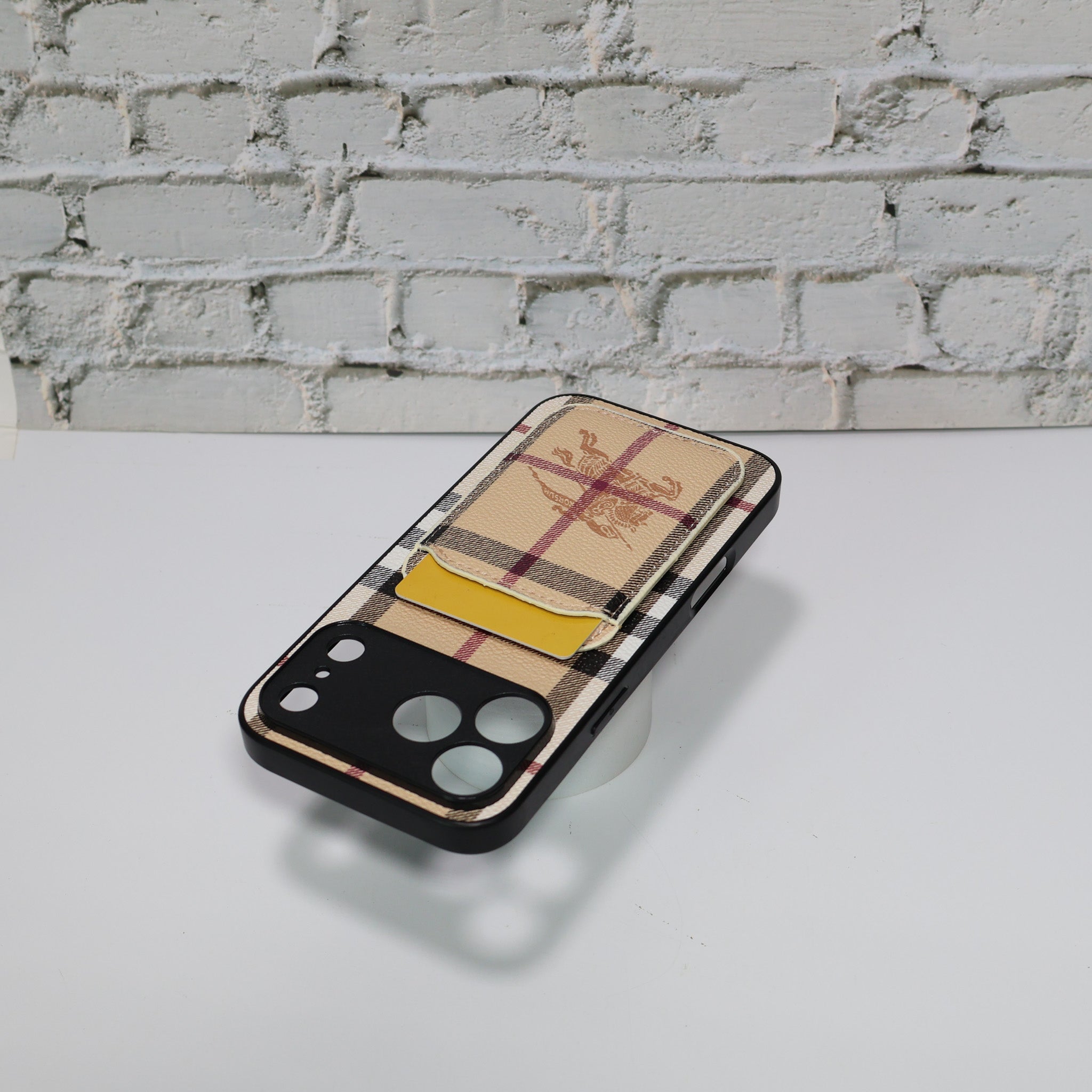 Luxury Brand Card Holder Phone Case For iPhone 12-17