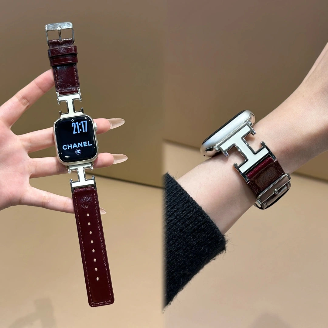 Luxury Hermes Calf Leather Strap