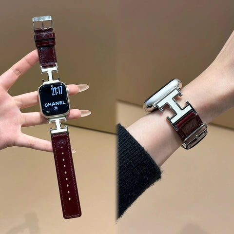 Luxury Hermes Calf Leather Strap