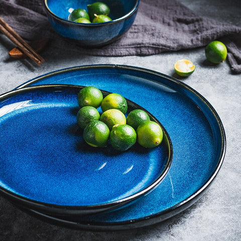Deep Blue Oceano Dinner Plates