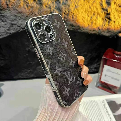 Luxury LV Leather iPhone Case