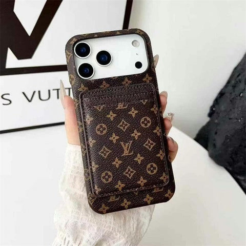 Leather Card Holder Case for iPhone 17/ 16/ 15/ 14