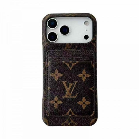 Leather Card Holder Case for iPhone 17/ 16/ 15/ 14