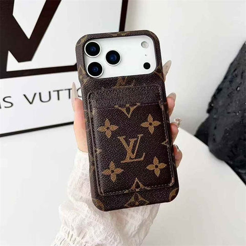 Leather Card Holder Case for iPhone 17/ 16/ 15/ 14