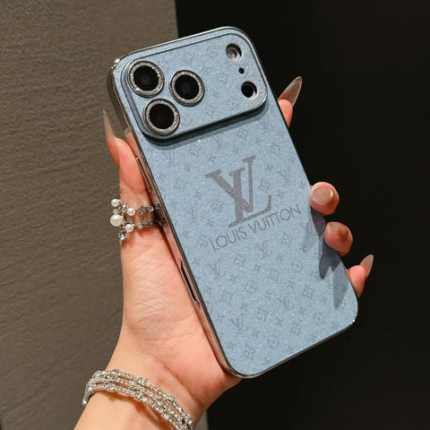 Lv Shiny Phone Case for iPhone Duo/18Pro/17/ 16/ 15/ 14