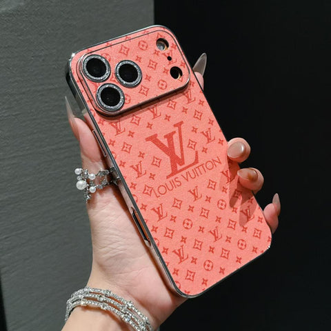 Lv Shiny Phone Case for iPhone Duo/18Pro/17/ 16/ 15/ 14