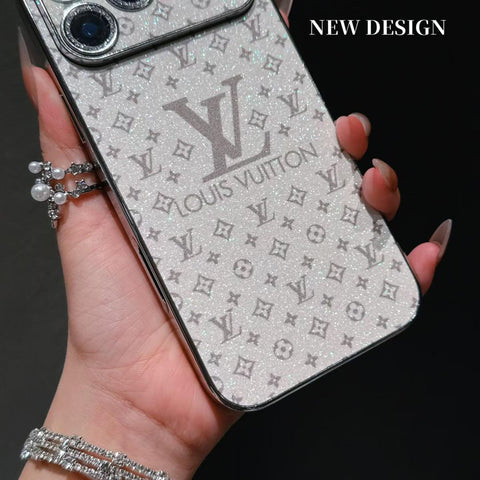 Lv Shiny Phone Case for iPhone Duo/18Pro/17/ 16/ 15/ 14