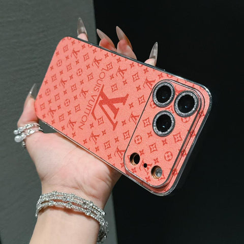 Lv Shiny Phone Case for iPhone Duo/18Pro/17/ 16/ 15/ 14