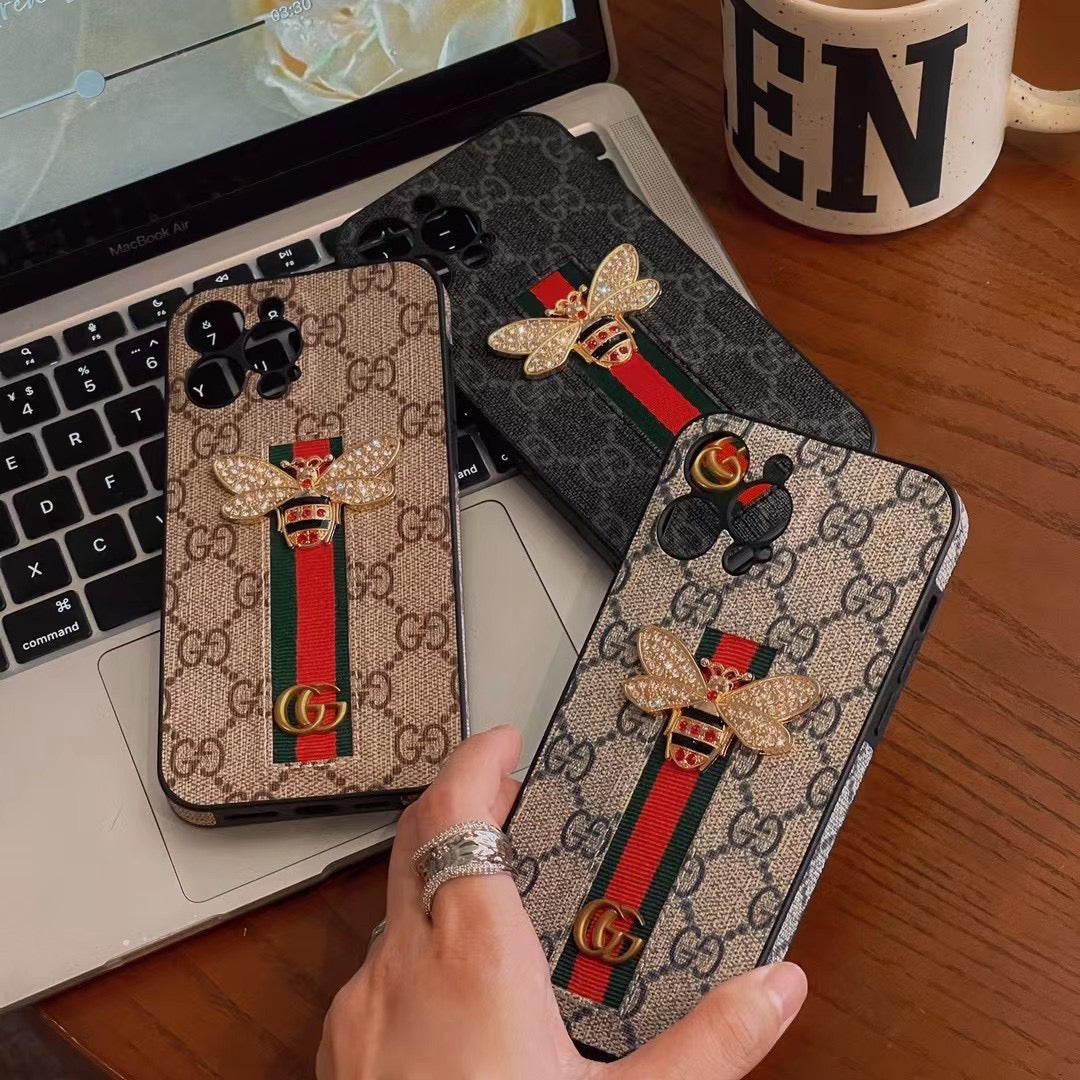 Bee Trendy Phone Case For iPhone With Hand Holder