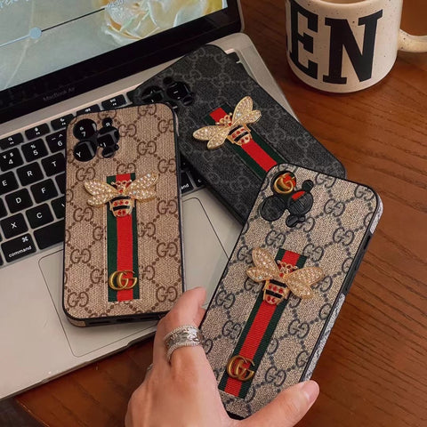 Bee Trendy Phone Case For iPhone With Hand Holder