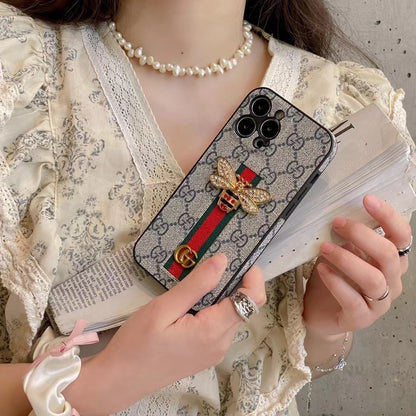 Bee Trendy Phone Case For iPhone With Hand Holder