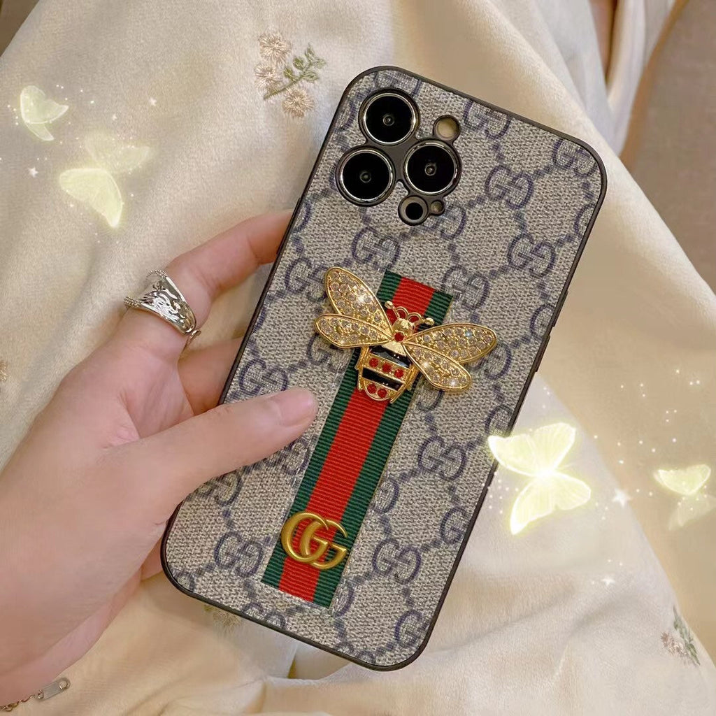 Bee Trendy Phone Case For iPhone With Hand Holder