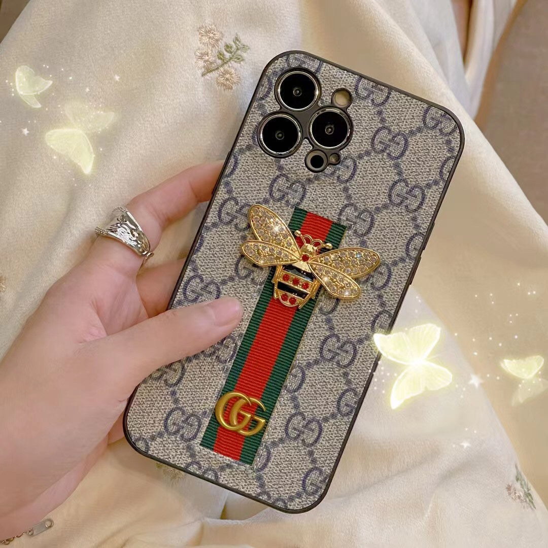 Bee Trendy Phone Case For iPhone With Hand Holder