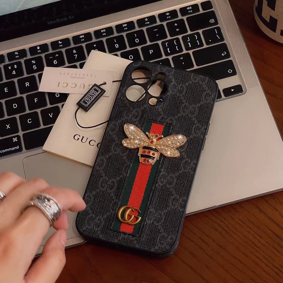 Bee Trendy Phone Case For iPhone With Hand Holder