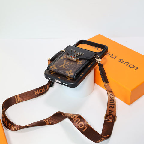 LV Crossbody Phone Case For iPhone 17 / 16 / 15 / 14