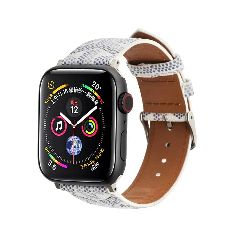 Luxury GYD GREEN Leather Strap for Apple Watch