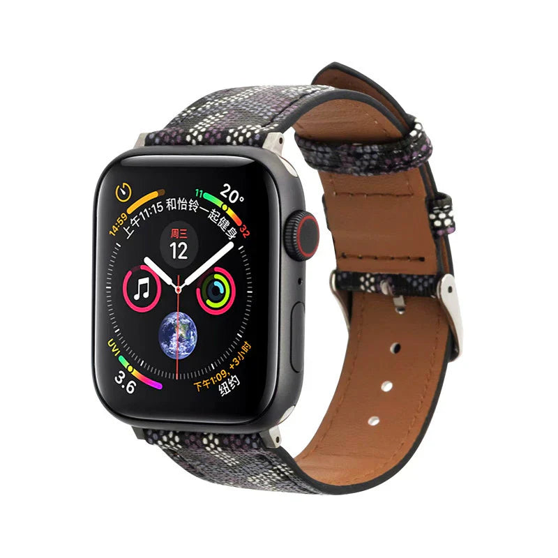 Luxury GYD GREEN Leather Strap for Apple Watch