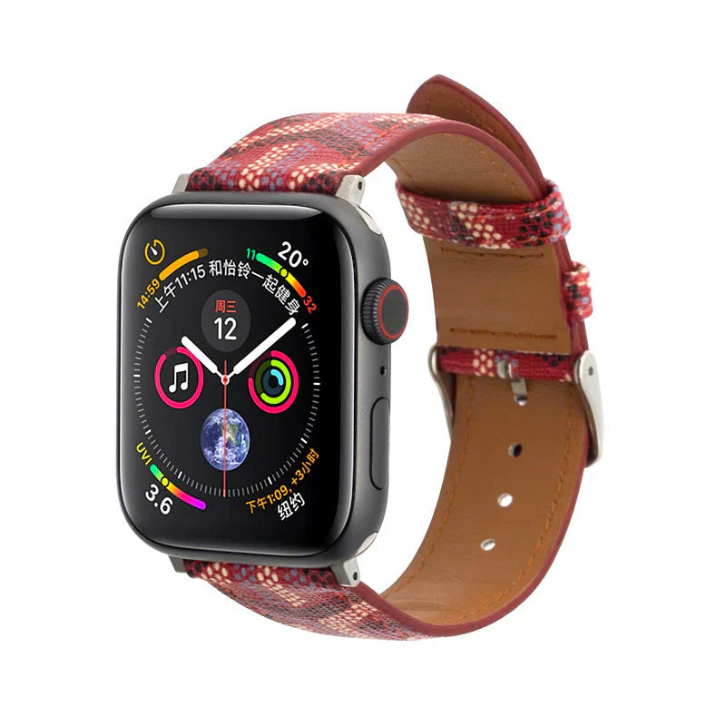 Luxury GYD GREEN Leather Strap for Apple Watch